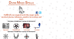 Desktop Screenshot of divinemagicspells.com