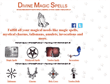 Tablet Screenshot of divinemagicspells.com